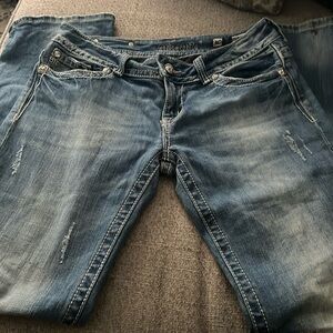 Gently used Miss Me boot cut jeans